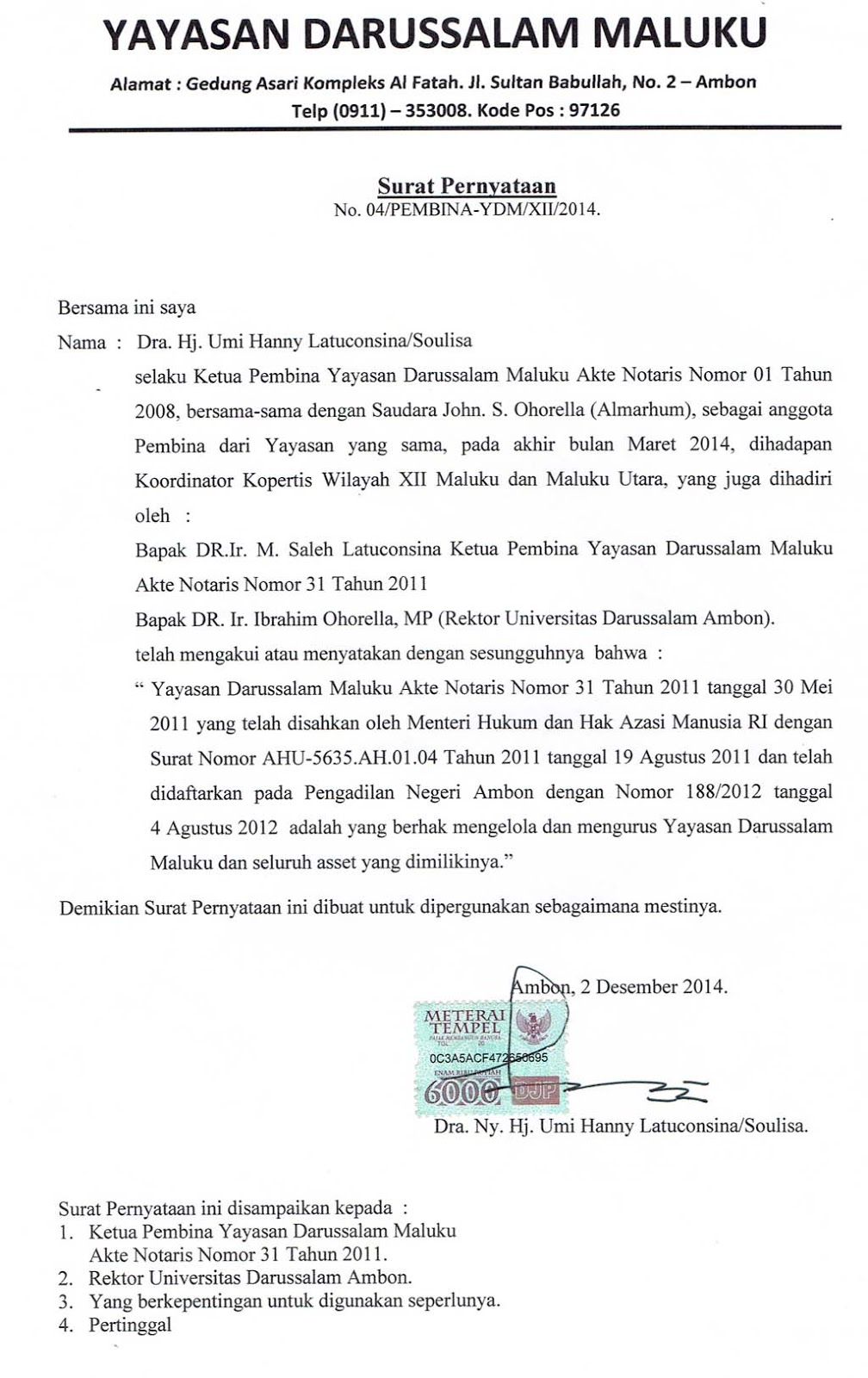 Detail Contoh Surat Persetujuan Pembina Yayasan Nomer 18