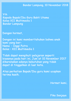 Detail Contoh Surat Pribadi Dalam Bahasa Lampung Nomer 48