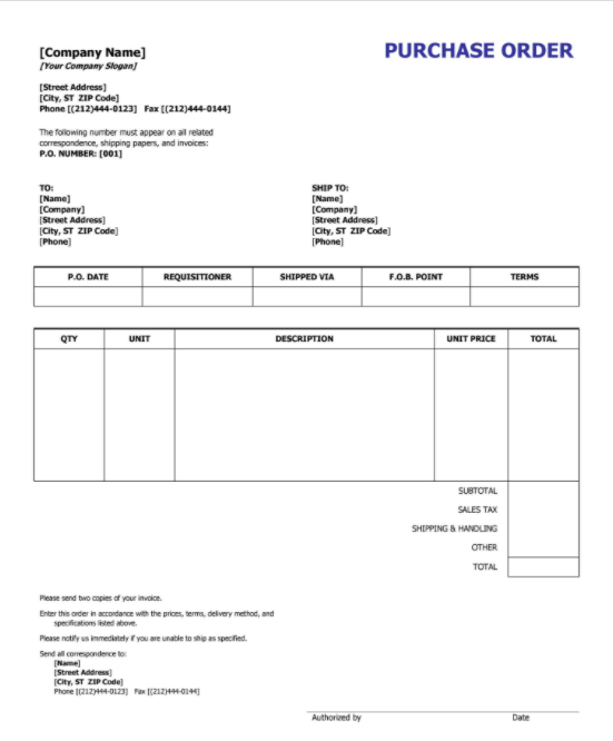 Detail Contoh Surat Purchase Order Dalam Bahasa Indonesia Excel Nomer 9