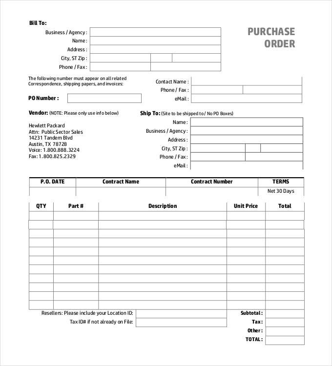 Detail Contoh Surat Purchase Order Dalam Bahasa Indonesia Excel Nomer 12