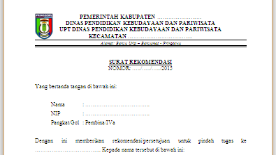 Detail Contoh Surat Rekomendasi Atasan Untuk Pinjaman Nomer 45