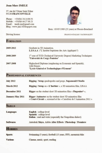 Detail Contoh Surat Resume Dalam Bahasa Inggris Nomer 15