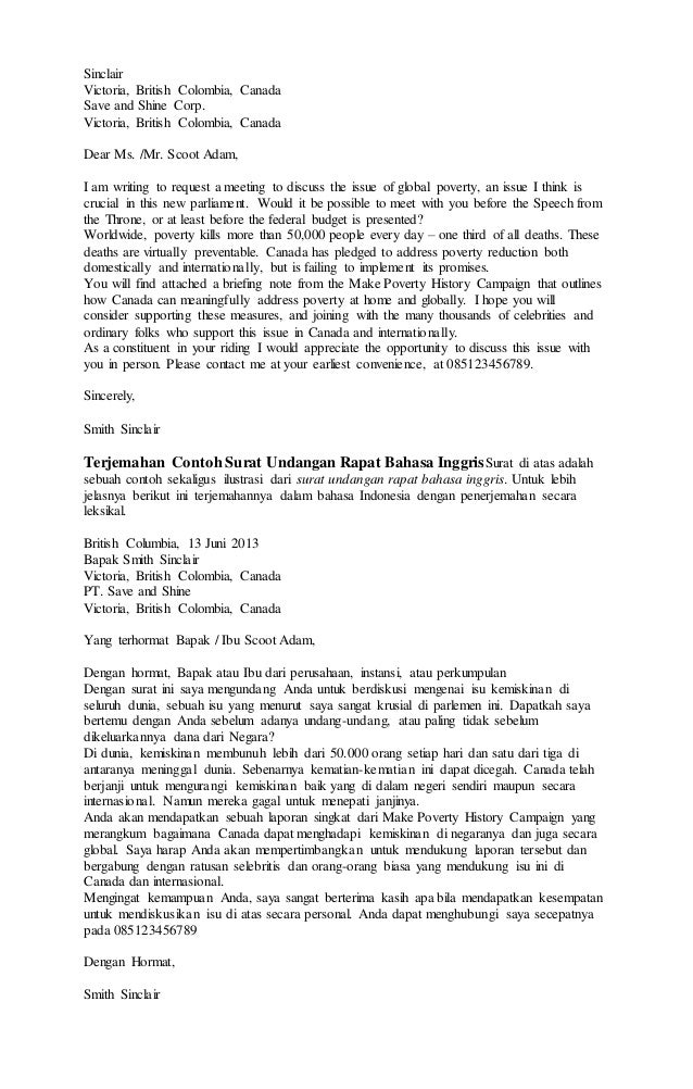 Detail Contoh Surat Tidak Resmi Dalam Bahasa Indonesia Nomer 34