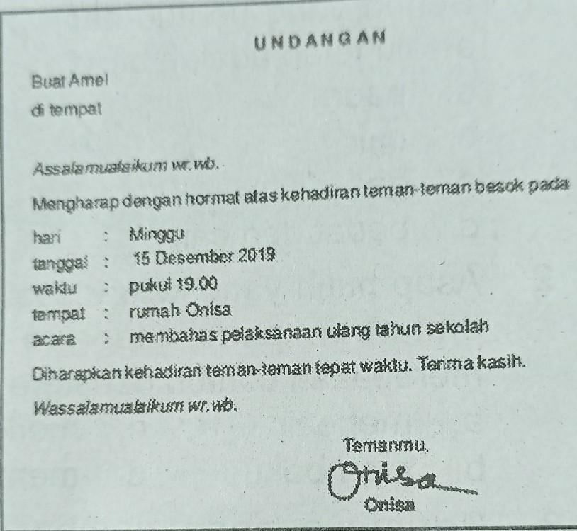 Detail Contoh Surat Tidak Resmi Untuk Teman Nomer 43