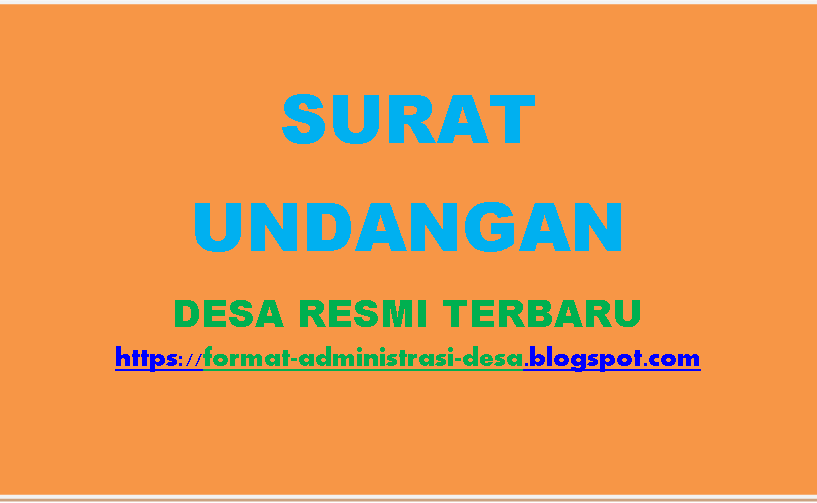 Detail Contoh Surat Undangan Rapat Desa Nomer 50