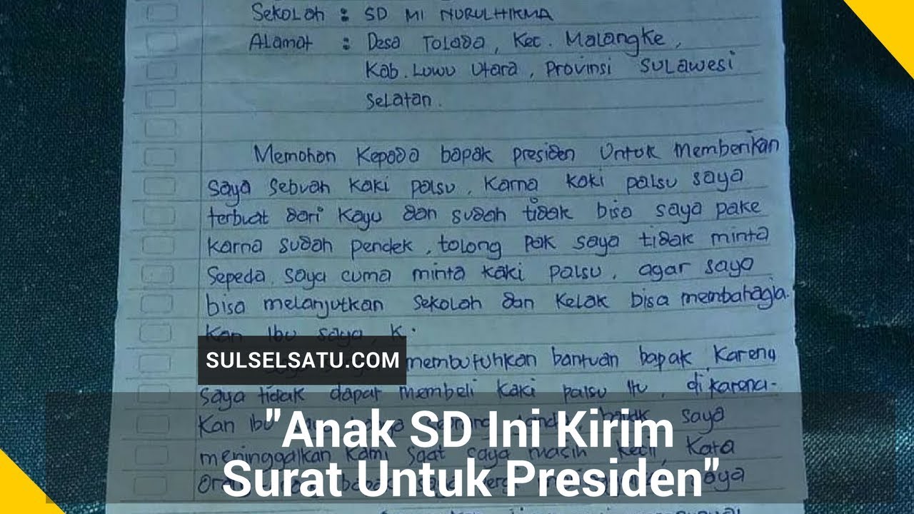 Detail Contoh Surat Untuk Anak Sd Nomer 33