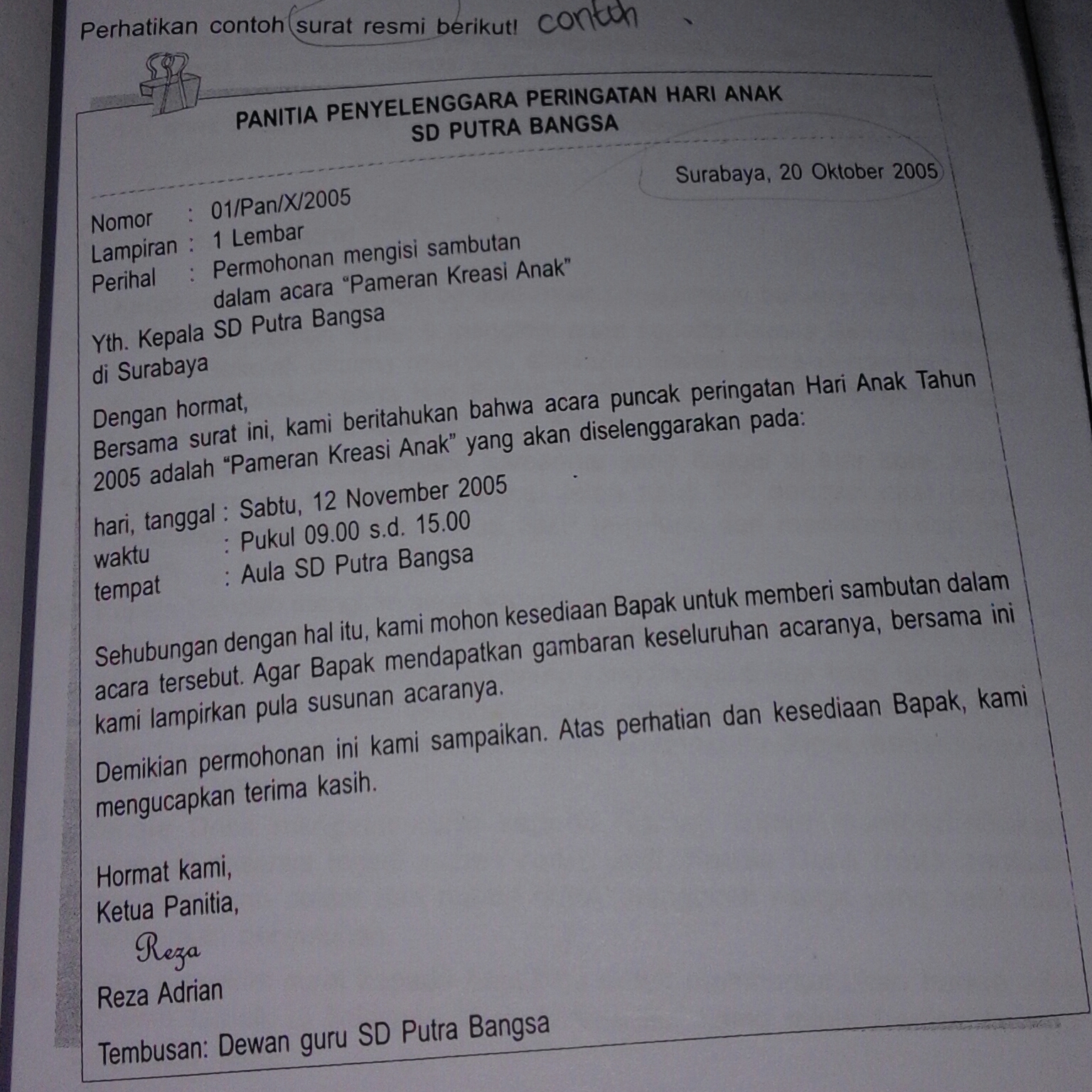 Detail Contoh Surat Untuk Anak Sd Nomer 43