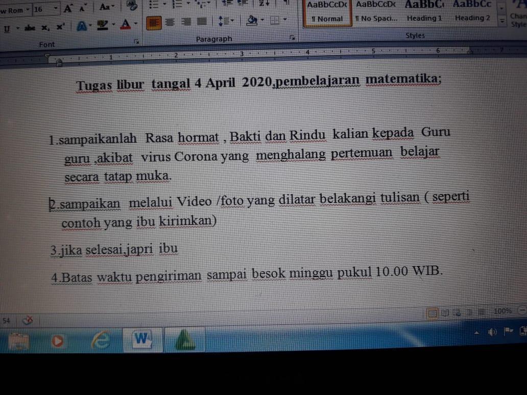 Detail Contoh Surat Untuk Ibu Guru Nomer 10