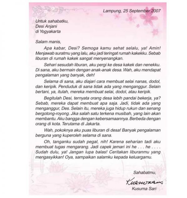 Detail Contoh Surat Untuk Ibu Guru Nomer 4