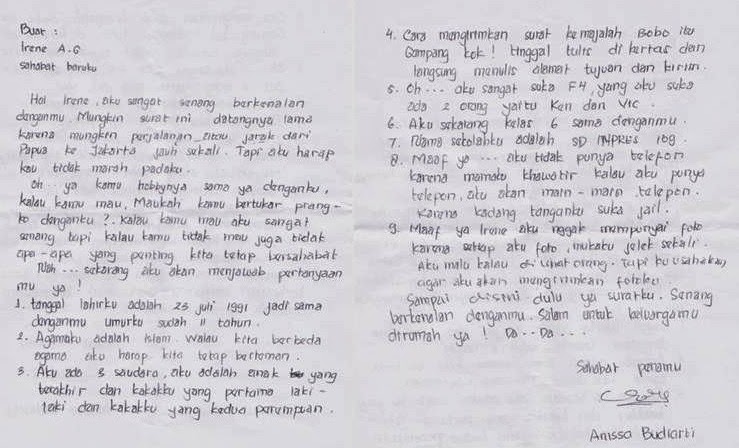 Detail Contoh Surat Untuk Sahabat Pena Baru Bahasa Indonesia Nomer 42