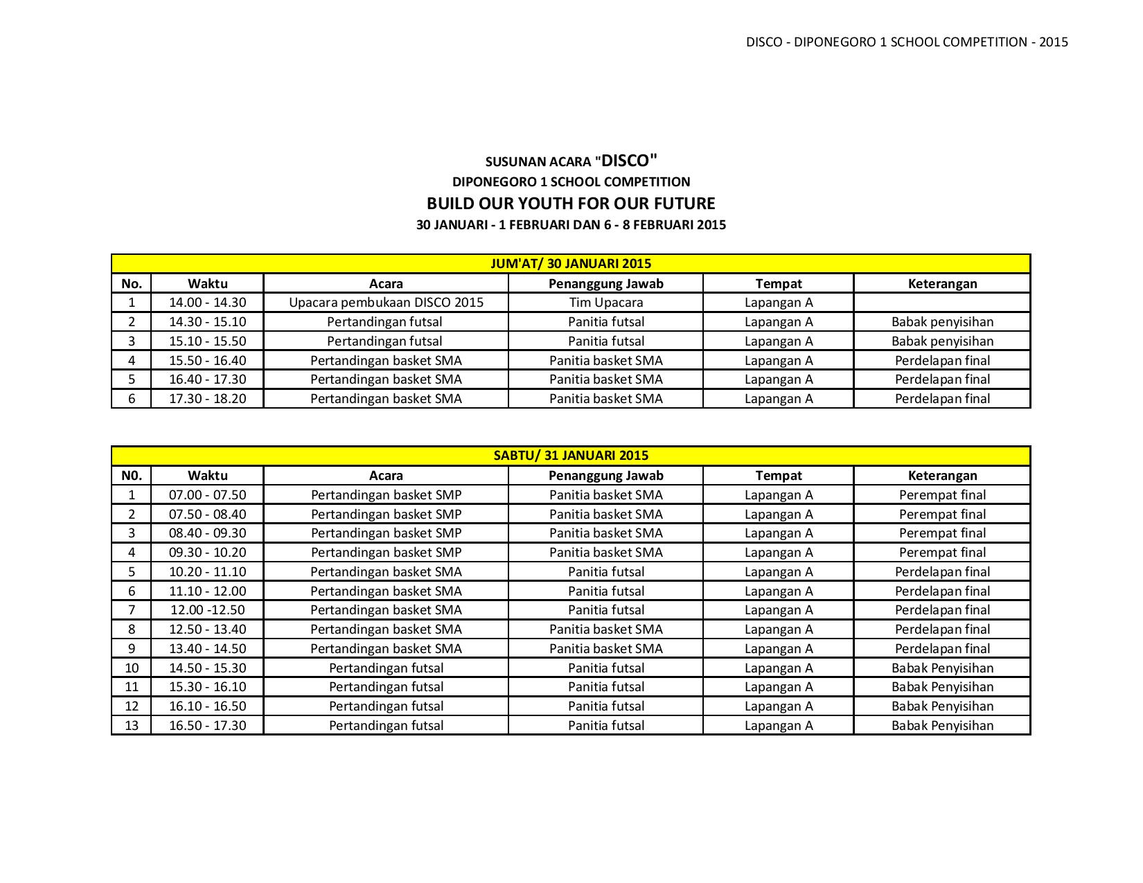 Detail Contoh Susunan Acara Lomba Nomer 42