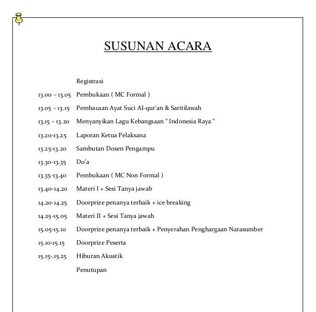 Detail Contoh Susunan Acara Perayaan Natal Nomer 25