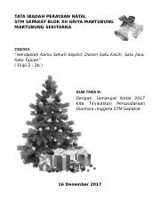 Detail Contoh Susunan Acara Perayaan Natal Nomer 49