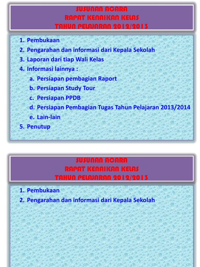 Detail Contoh Susunan Acara Rapat Sekolah Nomer 49