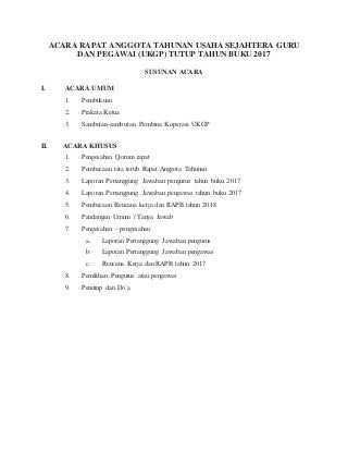 Detail Contoh Susunan Acara Rapat Sekolah Nomer 8
