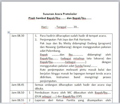 Detail Contoh Susunan Acara Resmi Nomer 41