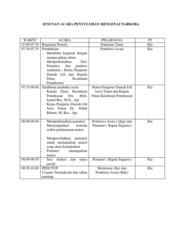 Detail Contoh Susunan Acara Seminar Nomer 28