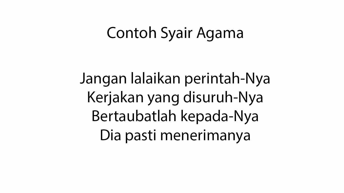 Detail Contoh Syair Kehidupan Nomer 2