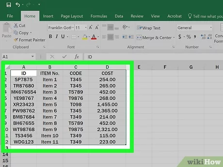 Detail Contoh Tabel Excel Nomer 34