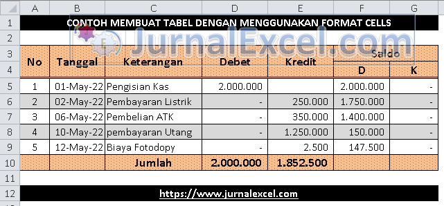 Detail Contoh Tabel Excel Nomer 49