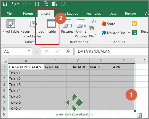 Detail Contoh Tabel Microsoft Excel Nomer 10