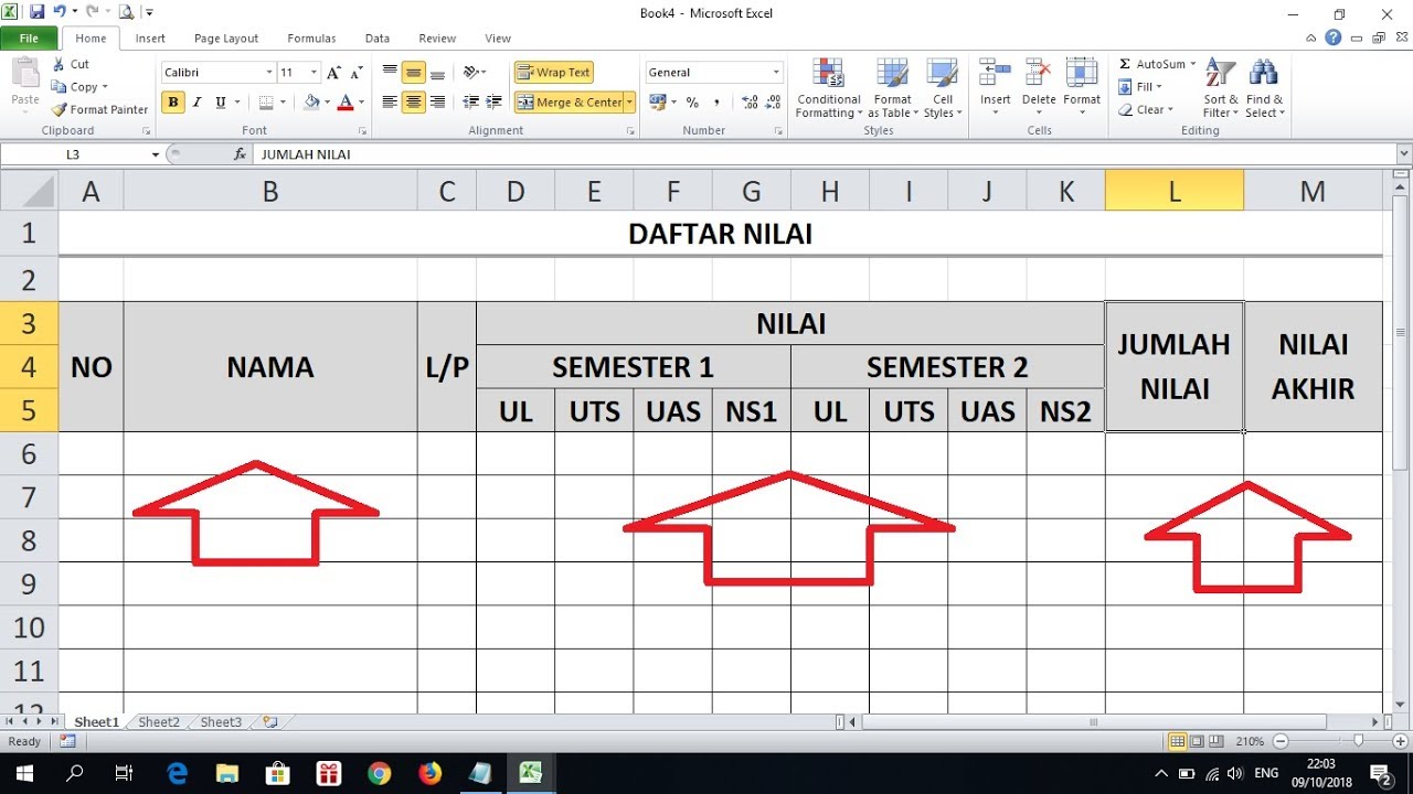 Detail Contoh Tabel Microsoft Excel Nomer 12