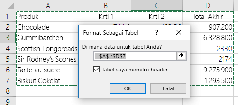 Detail Contoh Tabel Microsoft Excel Nomer 37