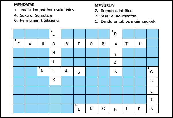 Detail Contoh Teka Teki Silang 5 Mendatar 5 Menurun Bahasa Indonesia Nomer 27