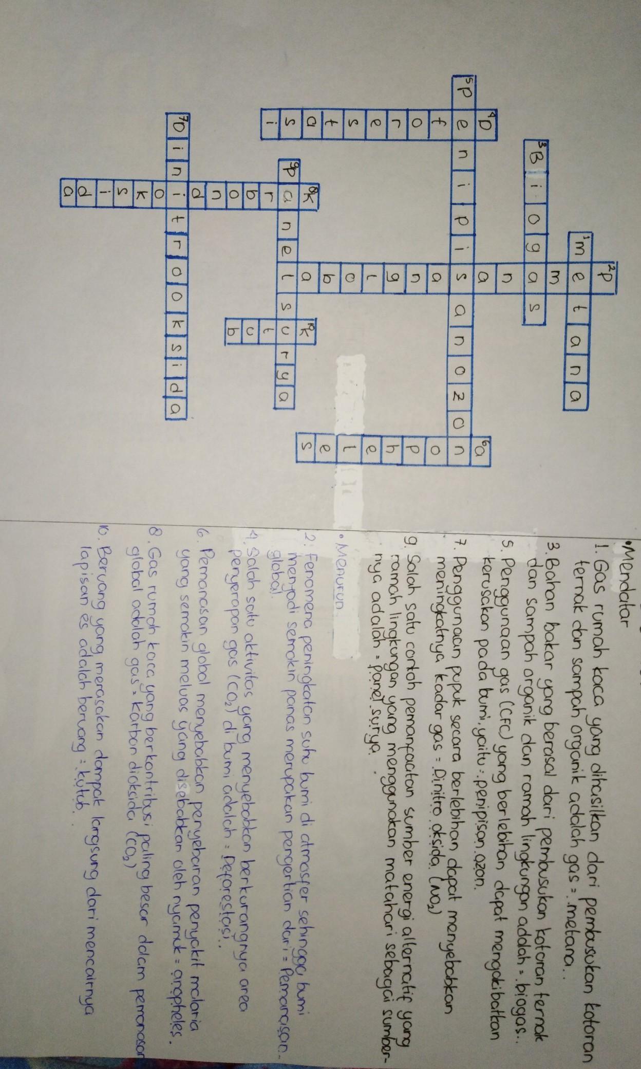 Detail Contoh Teka Teki Silang 5 Mendatar 5 Menurun Bahasa Indonesia Nomer 46