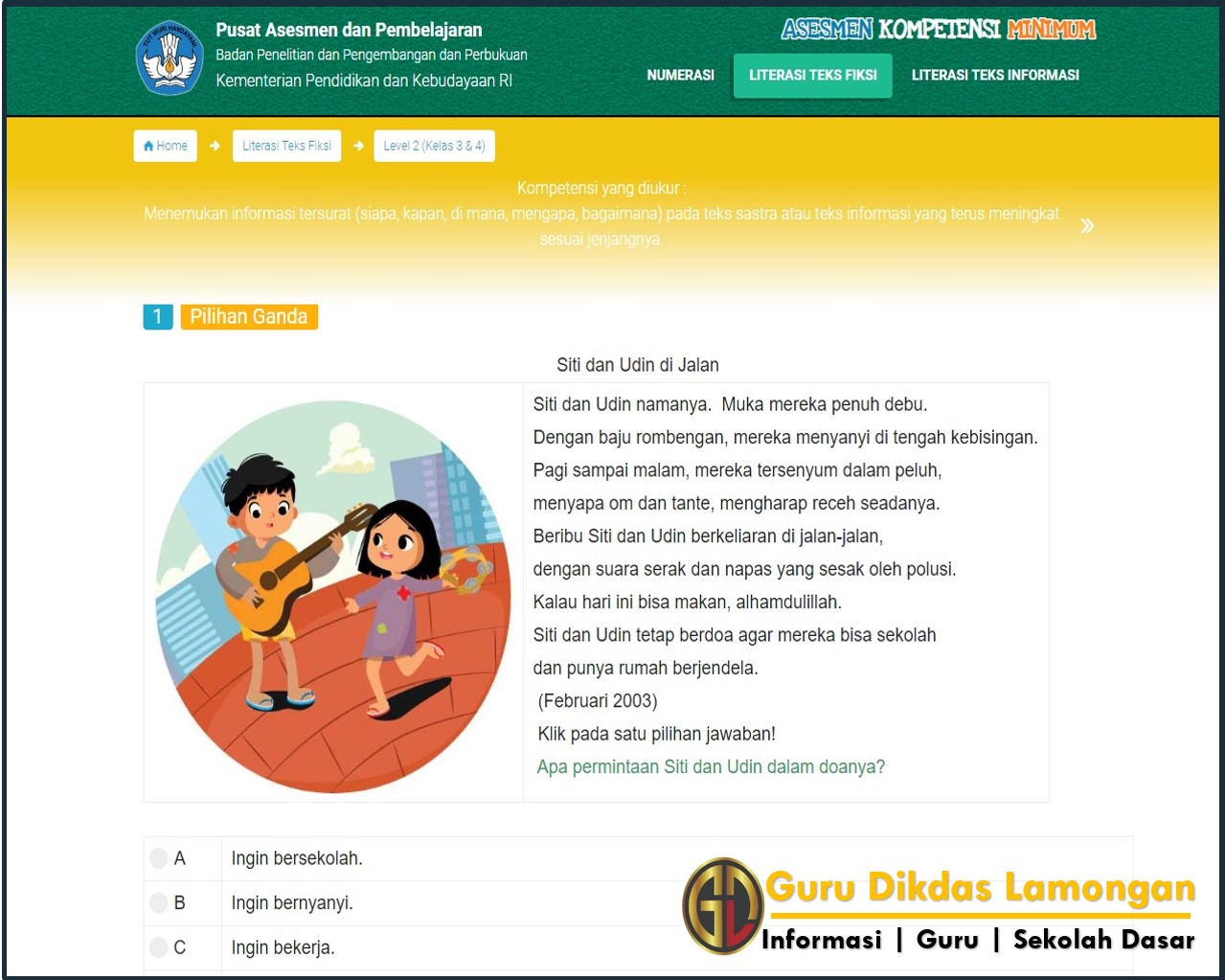 Detail Contoh Teks Bacaan Untuk Anak Sd Kelas 1 Nomer 30