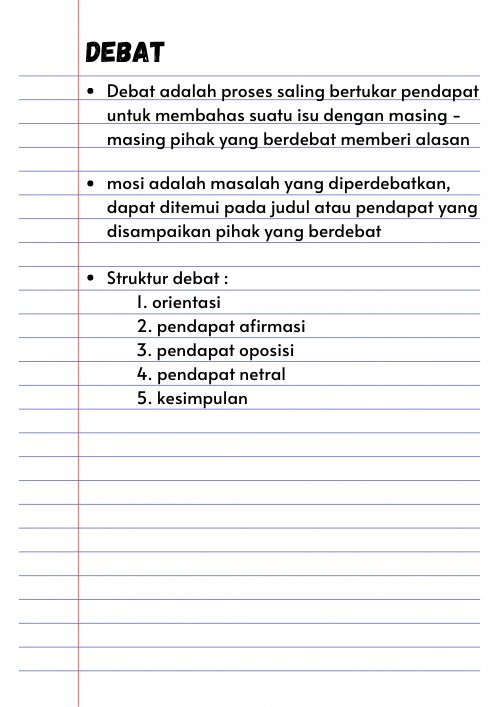 Detail Contoh Teks Debat Bahasa Indonesia Nomer 7