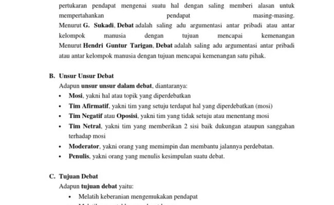 Detail Contoh Teks Debat Singkat Beserta Strukturnya Nomer 22