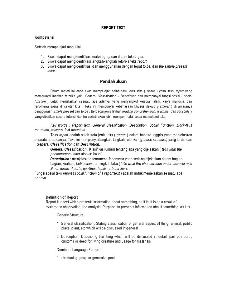 Detail Contoh Teks Laporan Dalam Bahasa Inggris Nomer 10