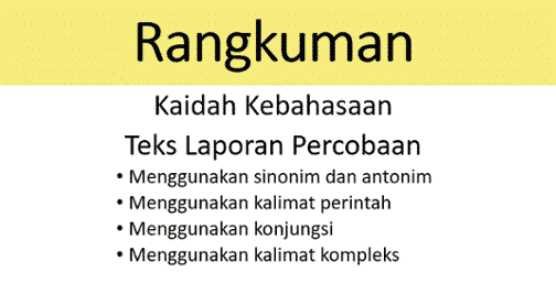 Detail Contoh Teks Laporan Percobaan Beserta Strukturnya Nomer 17