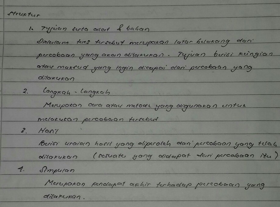 Detail Contoh Teks Laporan Percobaan Beserta Strukturnya Nomer 7