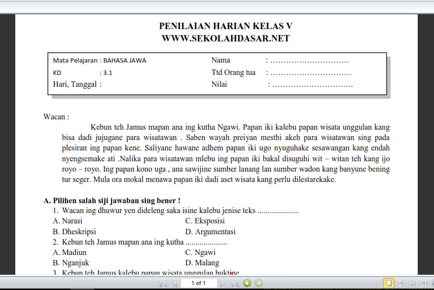 Detail Contoh Teks Narasi Bahasa Jawa Nomer 16