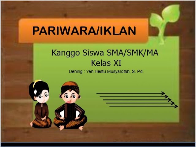 Detail Contoh Teks Pariwara Bahasa Jawa Nomer 3