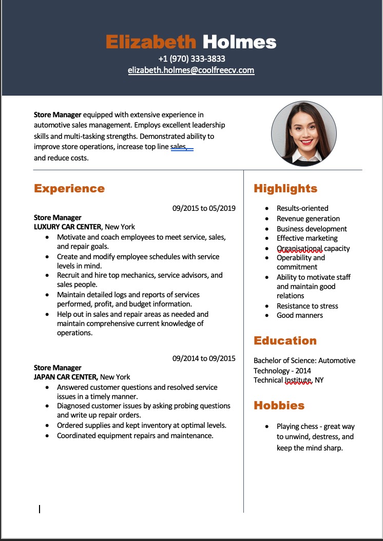 Detail Contoh Template Cv Nomer 14