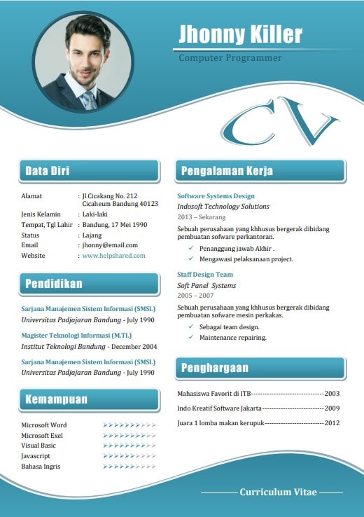 Detail Contoh Template Cv Nomer 43