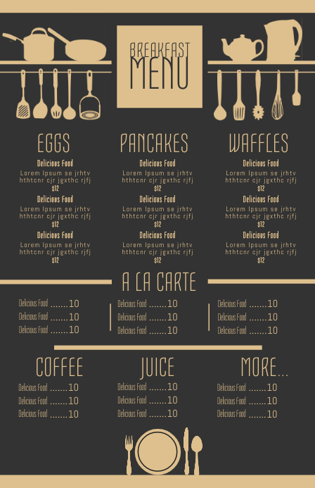 Detail Contoh Template Menu Makanan Nomer 9