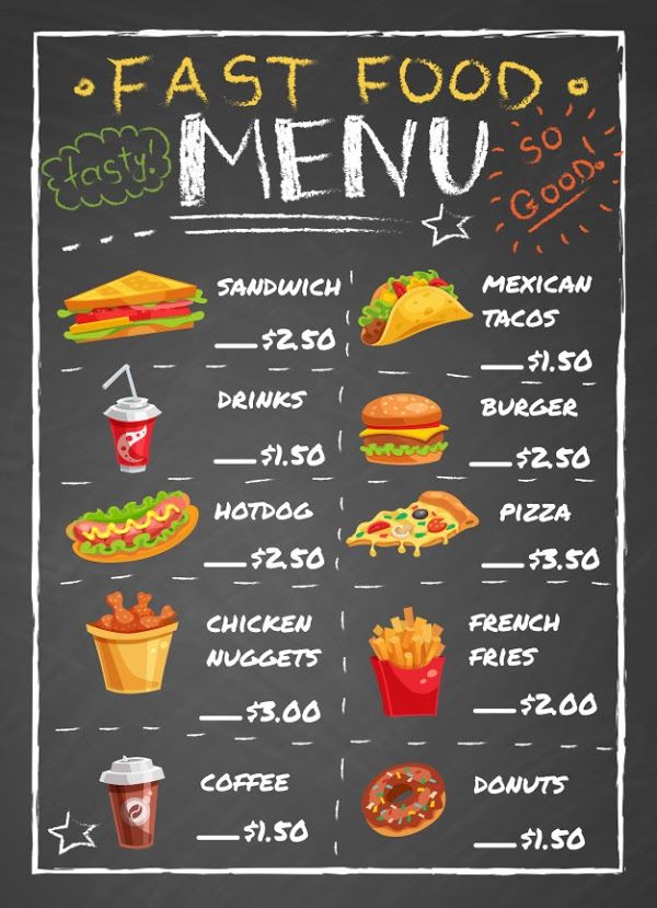 Detail Contoh Template Menu Makanan Nomer 4