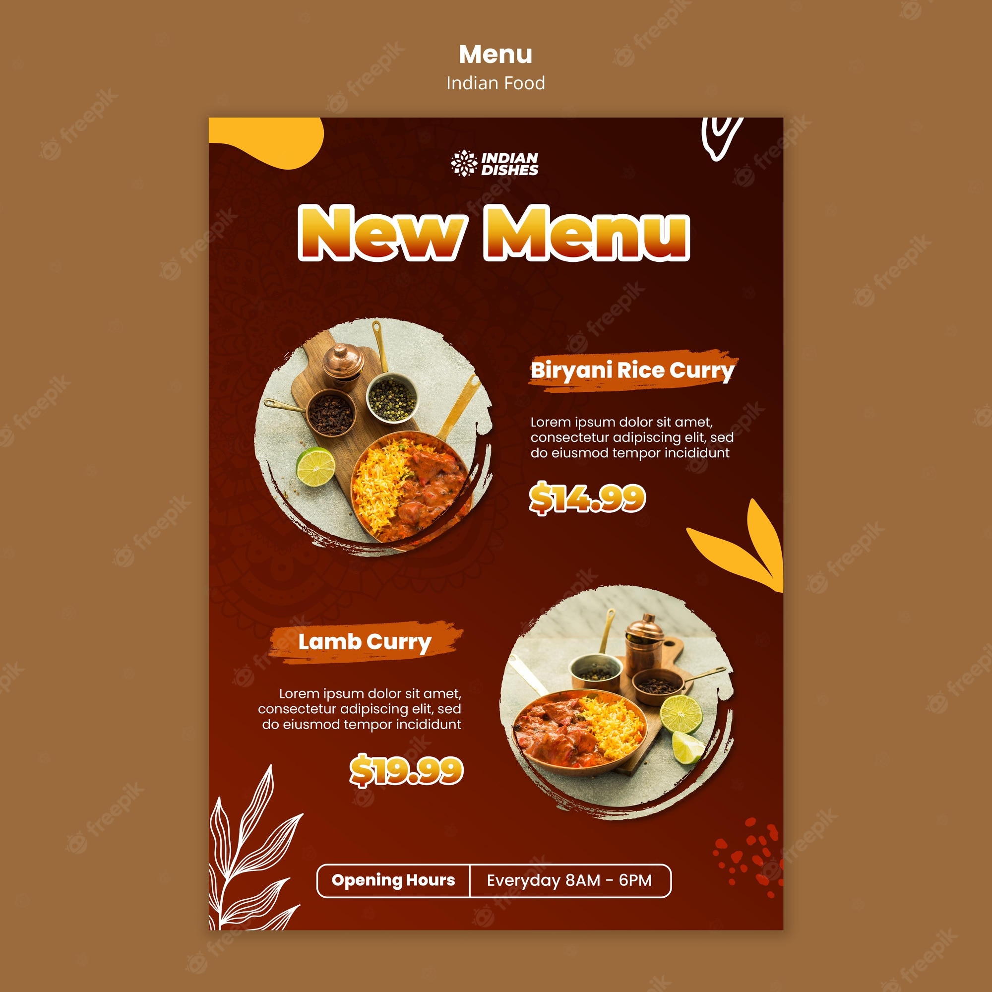 Detail Contoh Template Menu Makanan Nomer 46