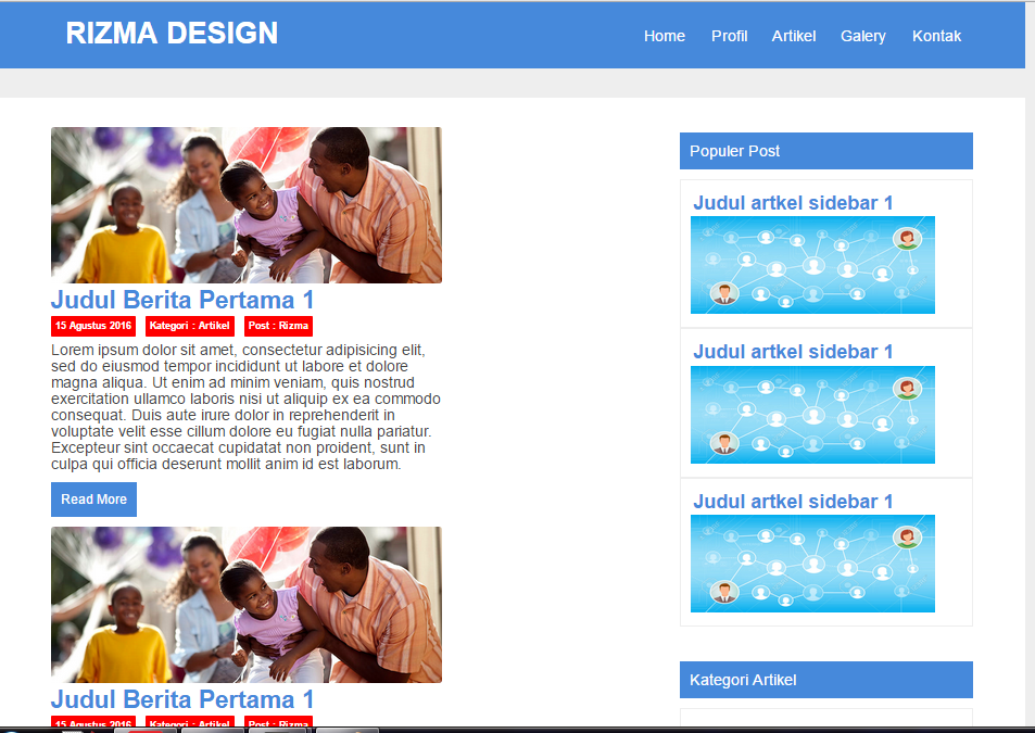 Detail Contoh Template Web Design Nomer 26