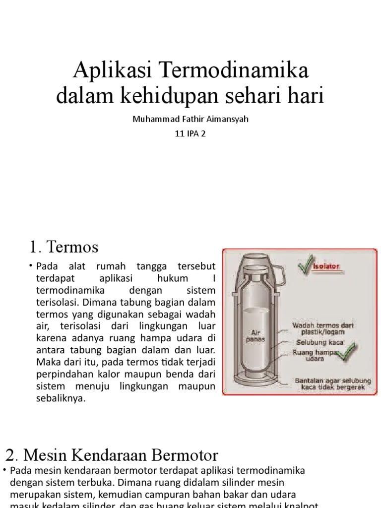 Detail Contoh Termodinamika Dalam Kehidupan Sehari Hari Nomer 3