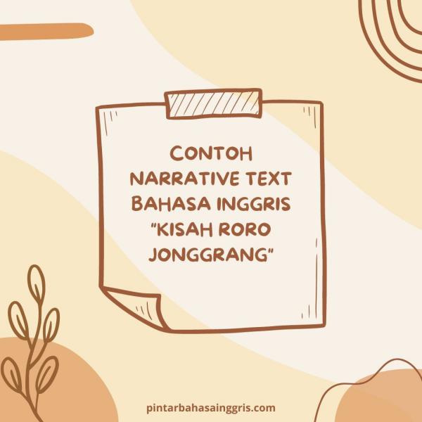 Detail Contoh Text Narrative Bahasa Inggris Nomer 48