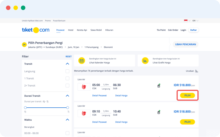 Detail Contoh Tiket Pesawat Online Nomer 13