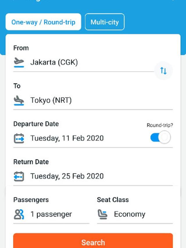 Detail Contoh Tiket Pesawat Online Nomer 20