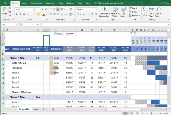 Detail Contoh Timeline Project Excel Nomer 12