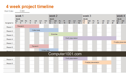 Detail Contoh Timeline Project Excel Nomer 13