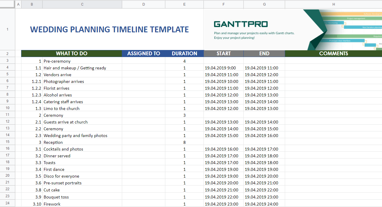Detail Contoh Timeline Project Excel Nomer 50